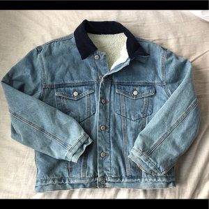 Denim Fur-lined Jean Jacket
